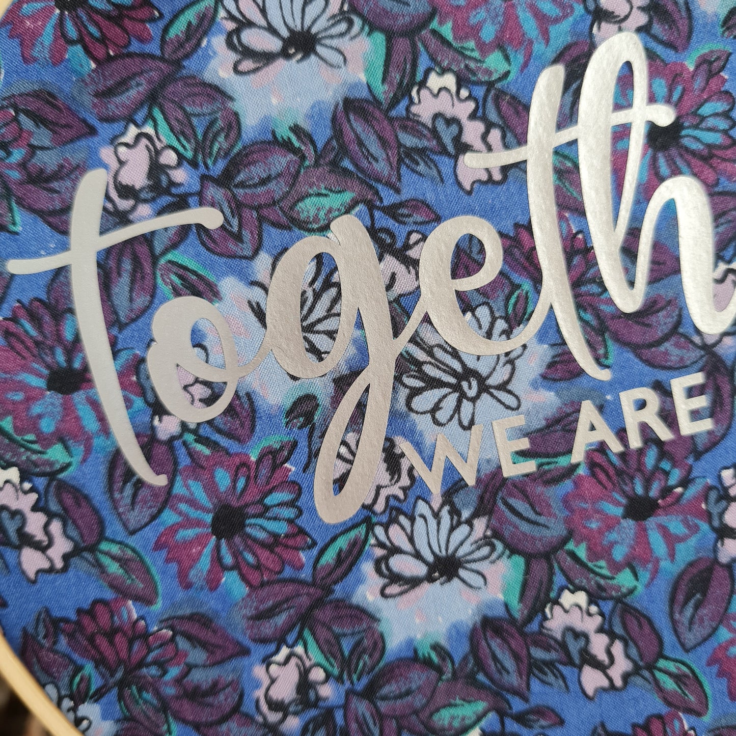 Vintage Liberty blue hanging hoop