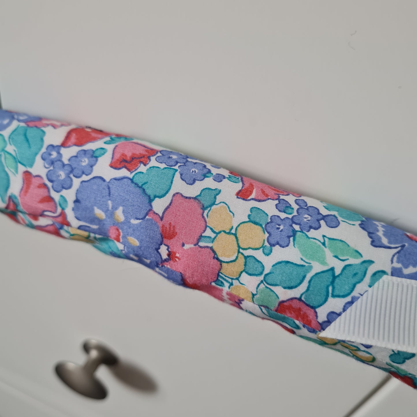 Vintage Liberty summer floral print padded clothes hanger