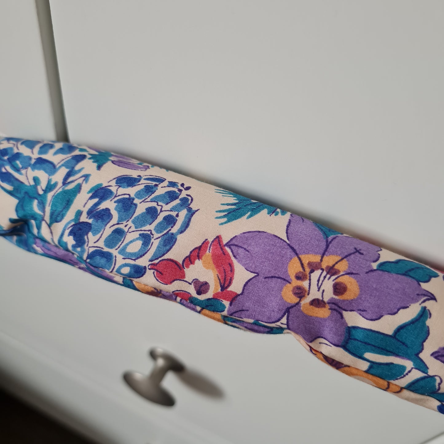 Vintage Liberty bold floral print padded clothes hanger