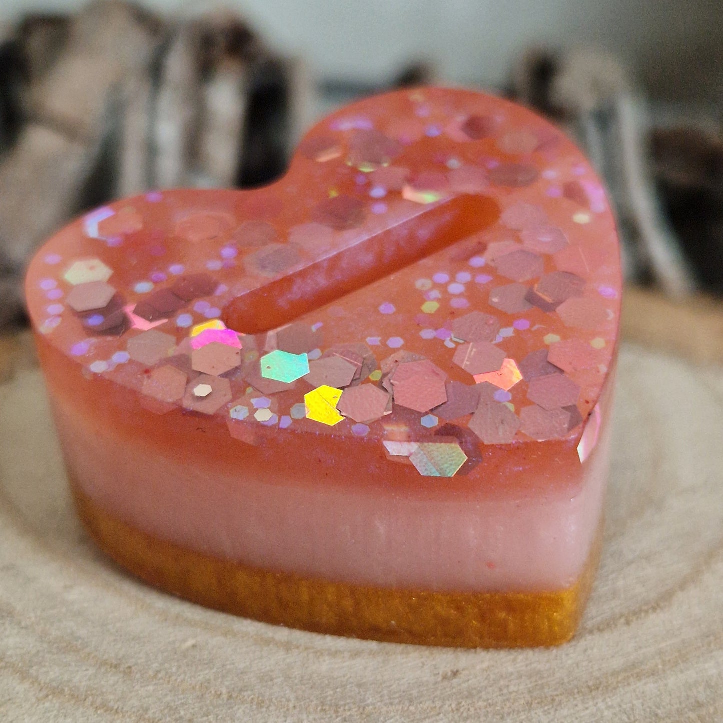 Resin Ring Holder - Strawberry Cheesecake Single Slot