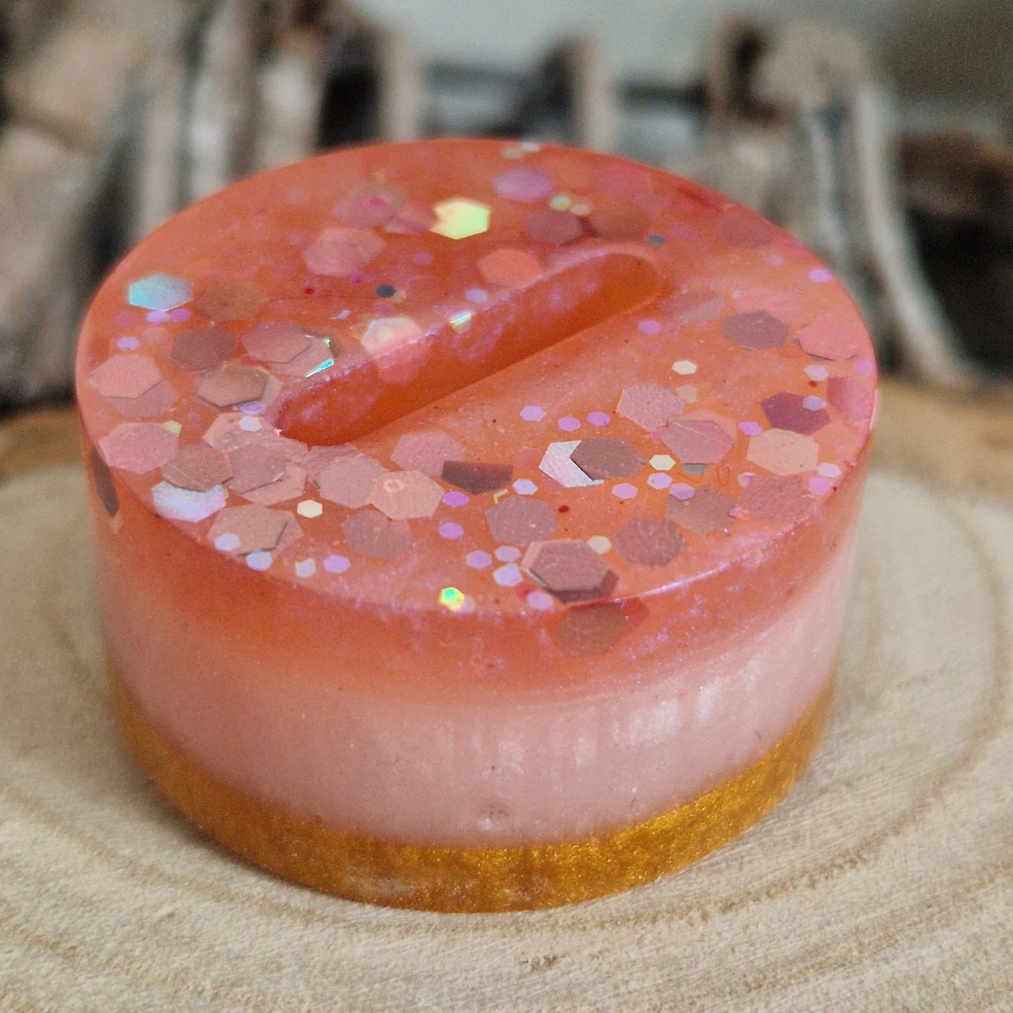 Resin Ring Holder - Strawberry Cheesecake Single Slot