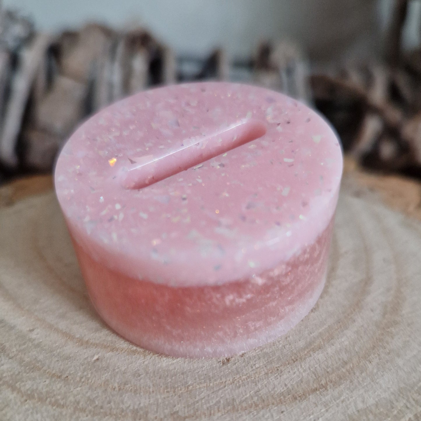 Resin Ring Holder - Pink Sparkle