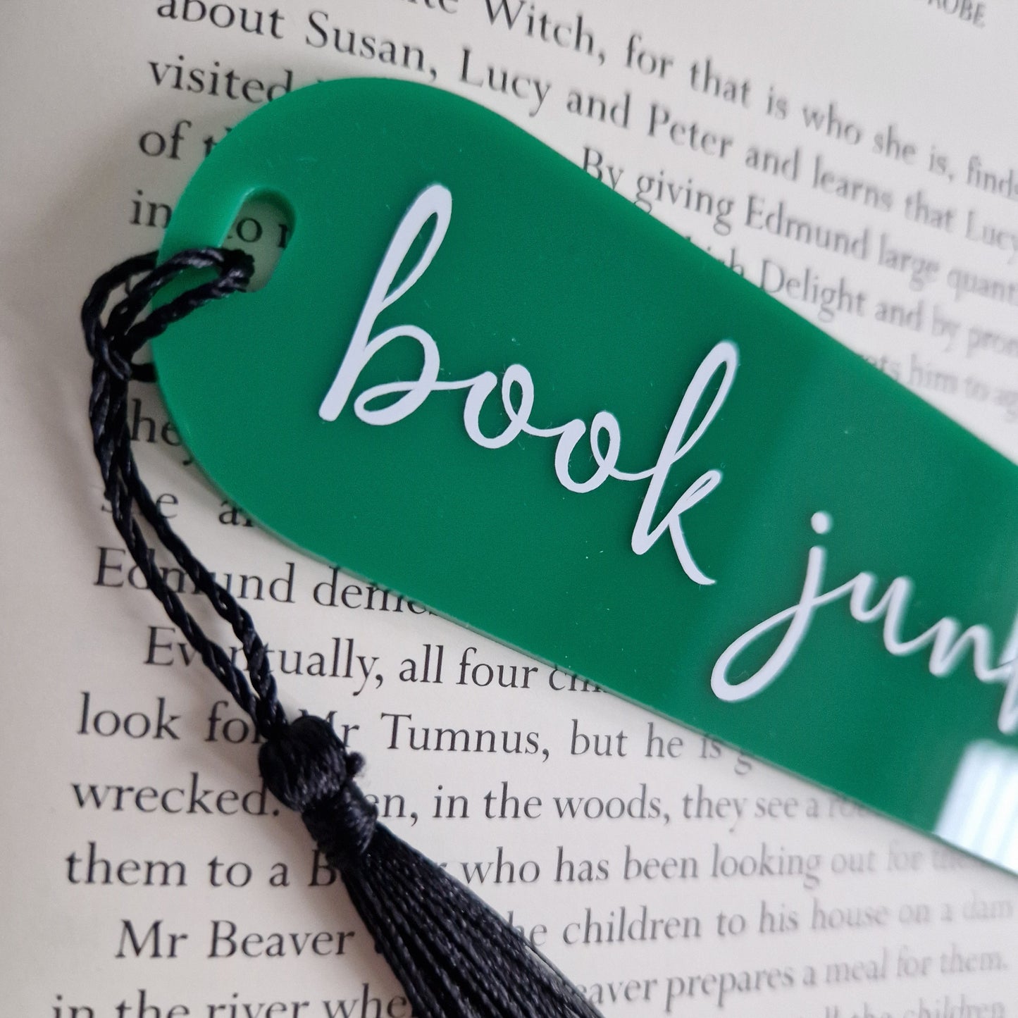 Quote Bookmark - book junkie