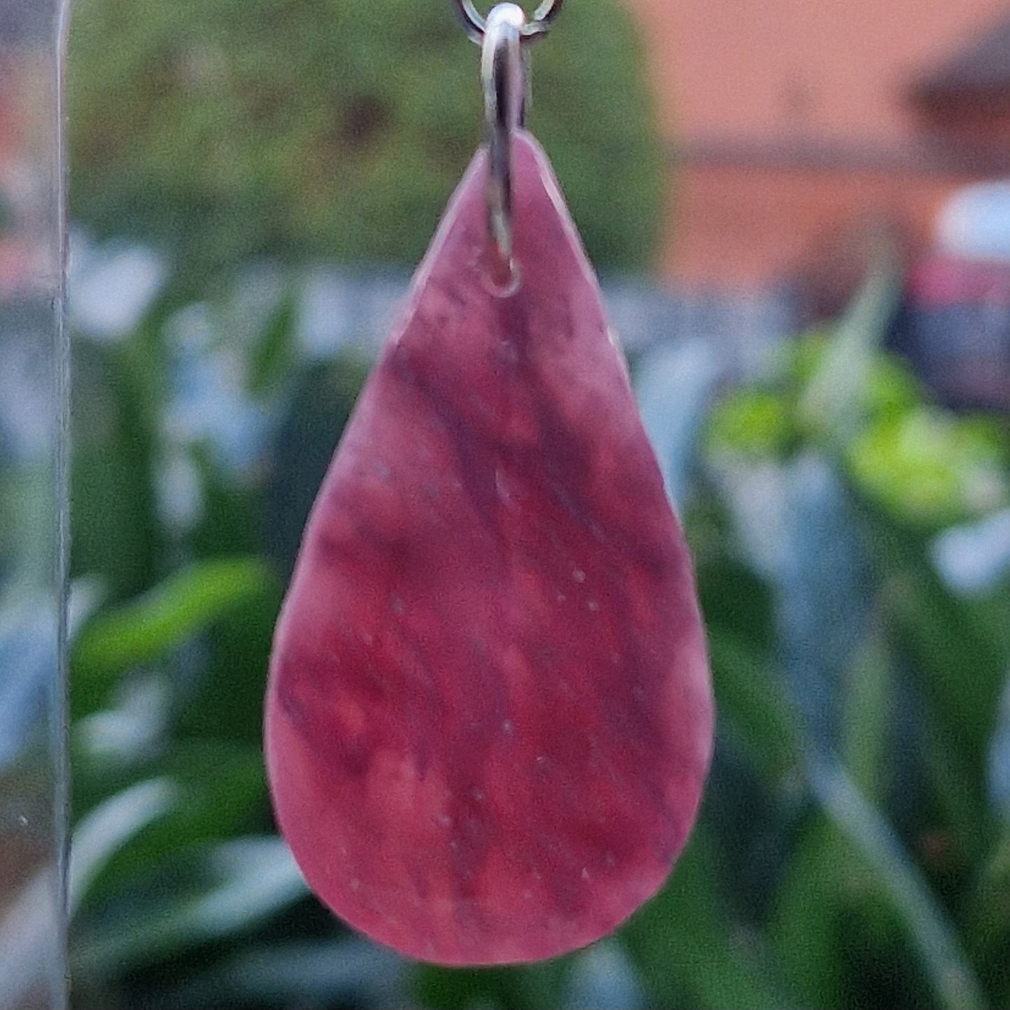 Clay Droplet Earrings - Amara in Pale PInk