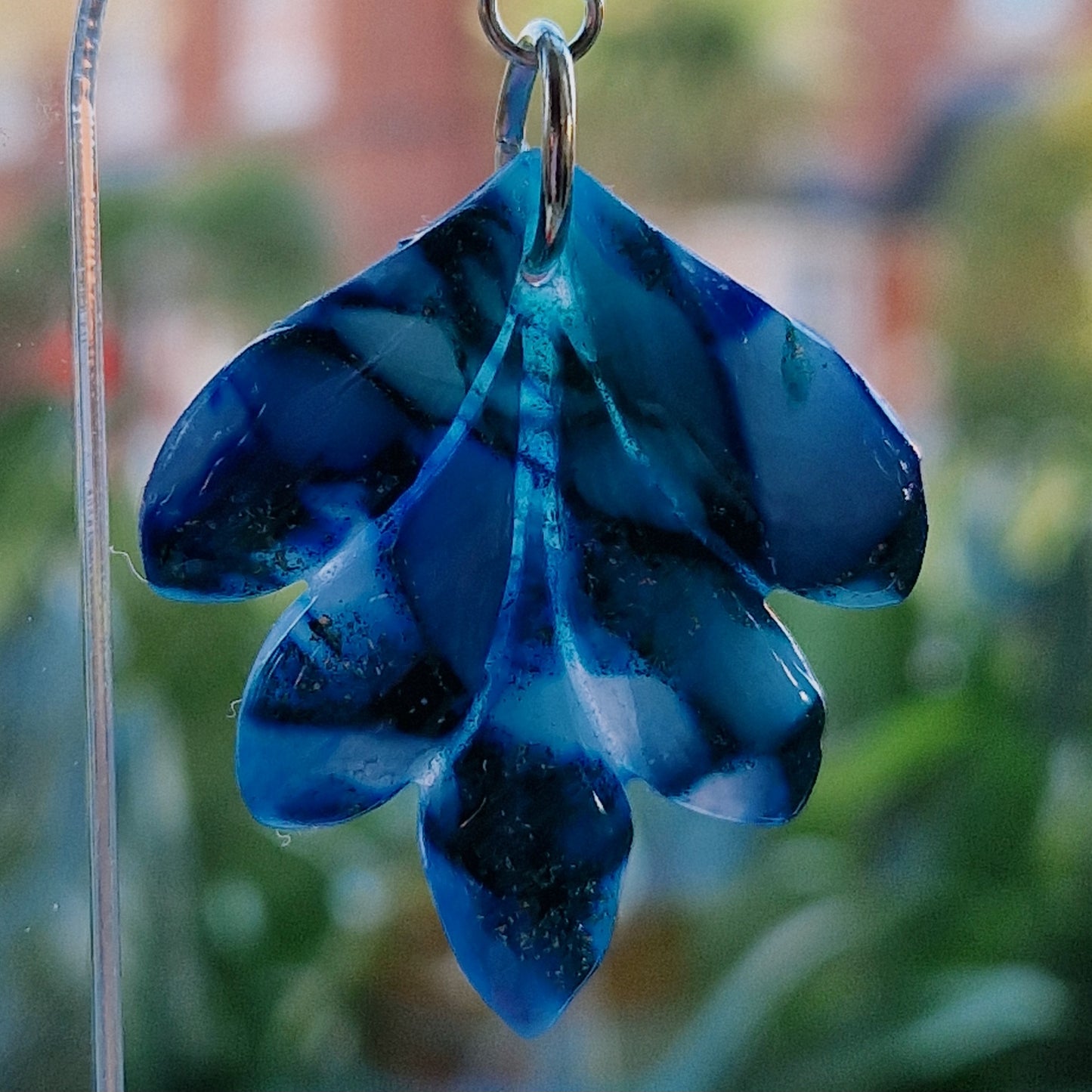 Clay Droplet Earrings - Bella in Turquoise Blue