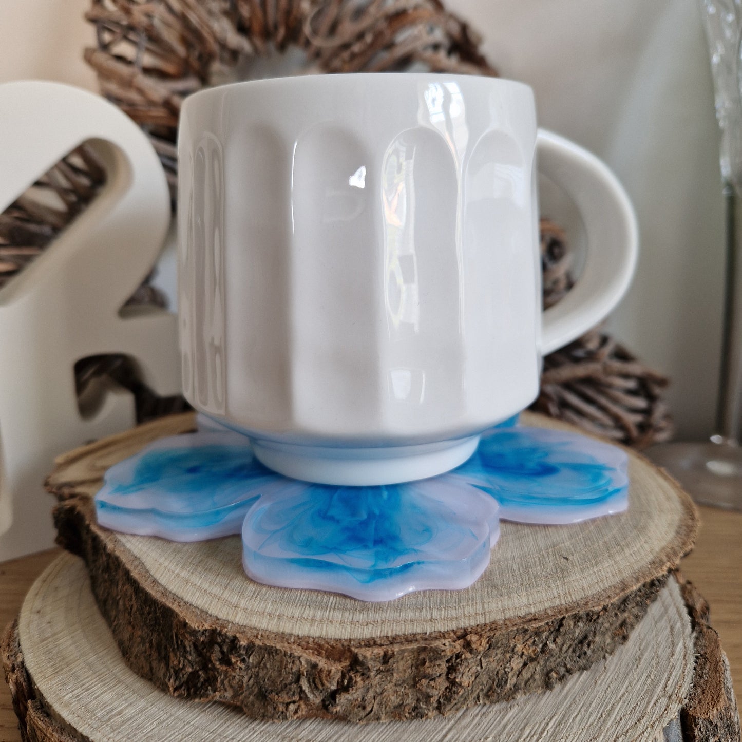 Bloom Coaster - Turquoise Hibiscus