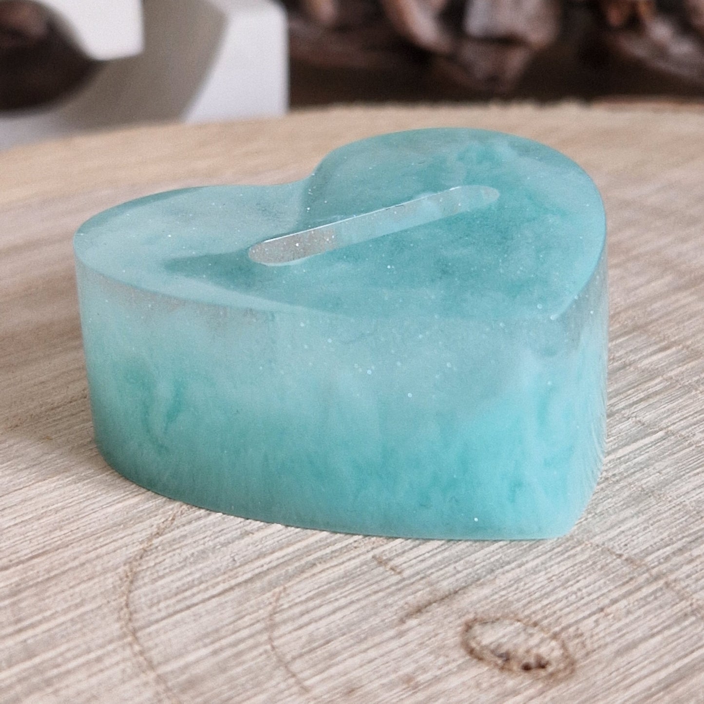 Resin Ring Holder - Minty Heart