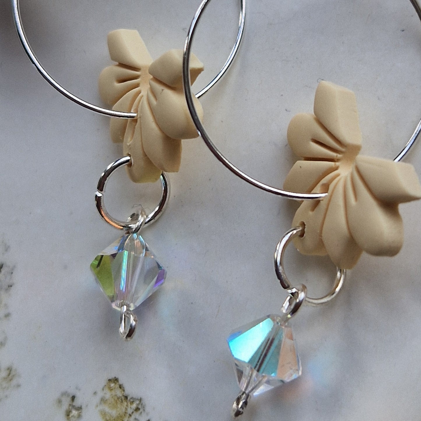 Clay Crystal Earrings - Marca in Lemon Yellow