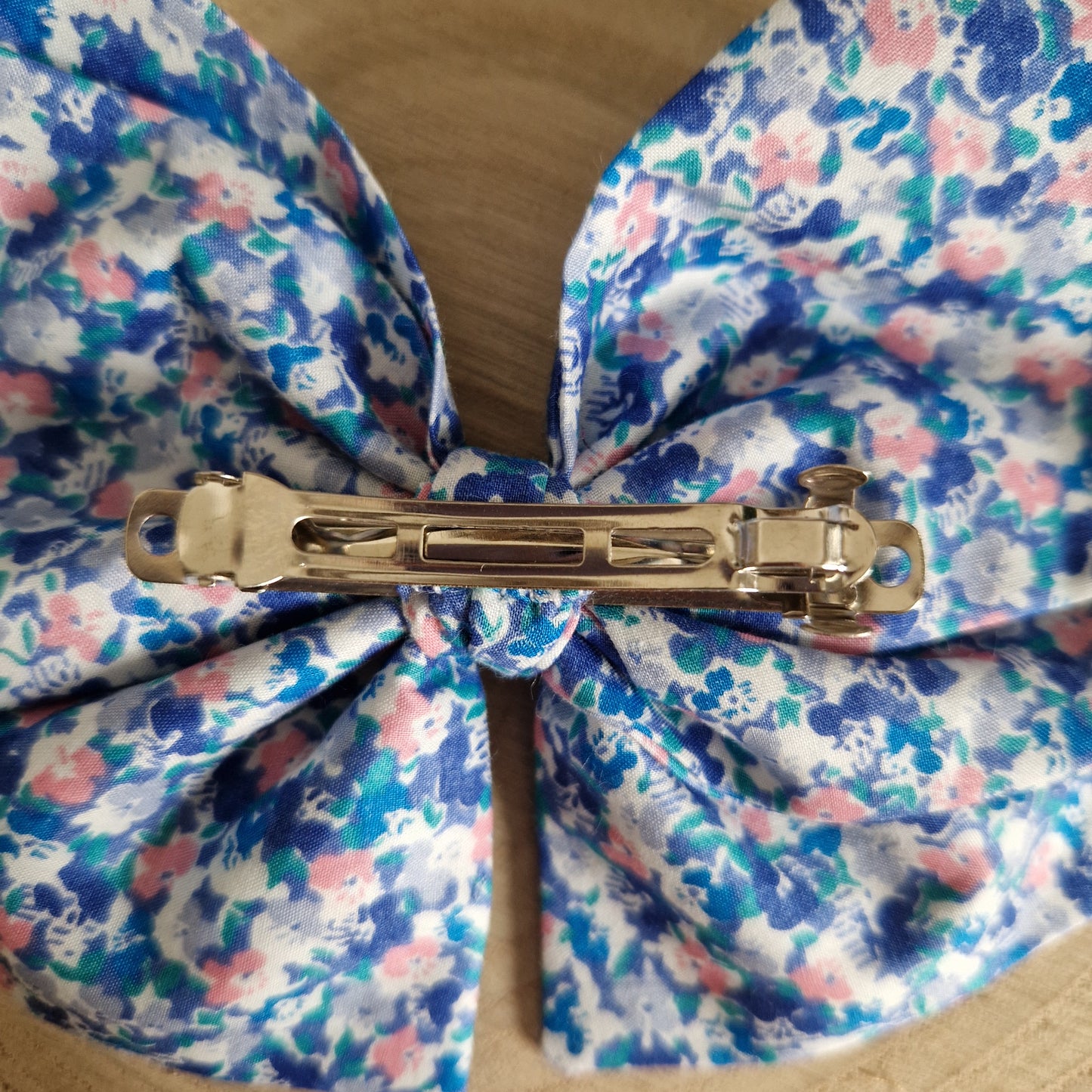 Vintage Liberty large hair bow - ditsy
blue floral print