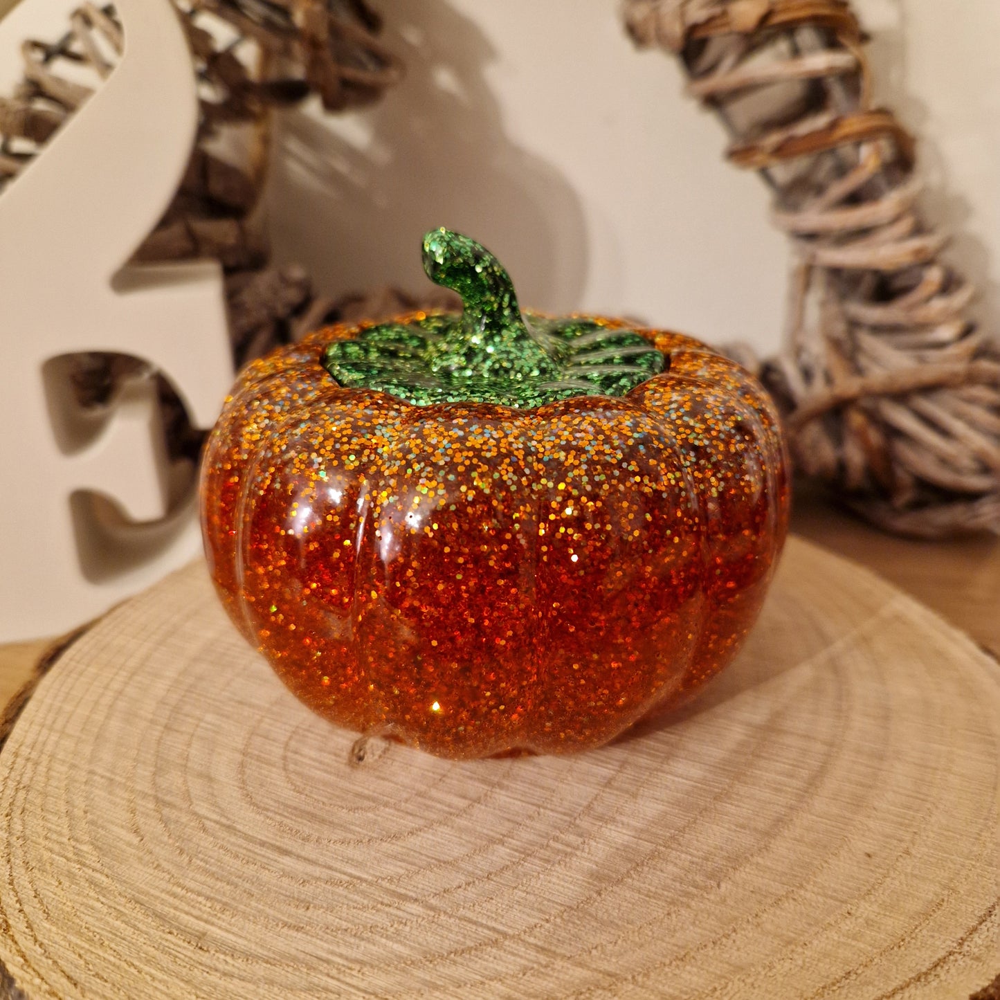 Resin Pumpkin Trinket Pot