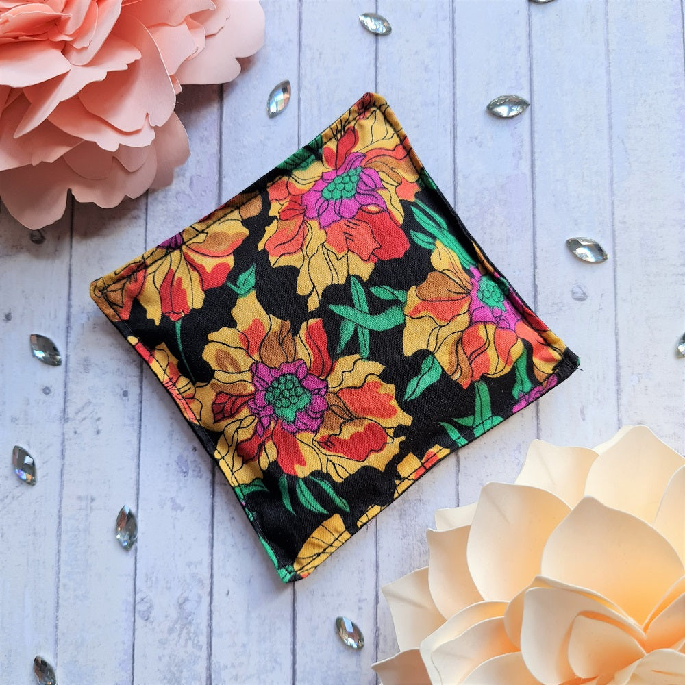Vintage Liberty print lavender sachet/bag - bold floral print