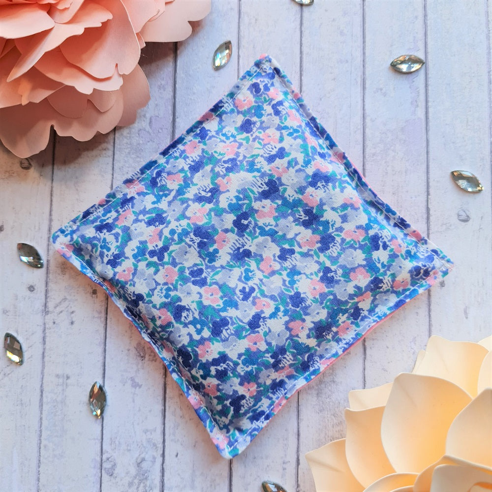 Vintage Liberty print lavender sachet/bag - ditsy blue floral print