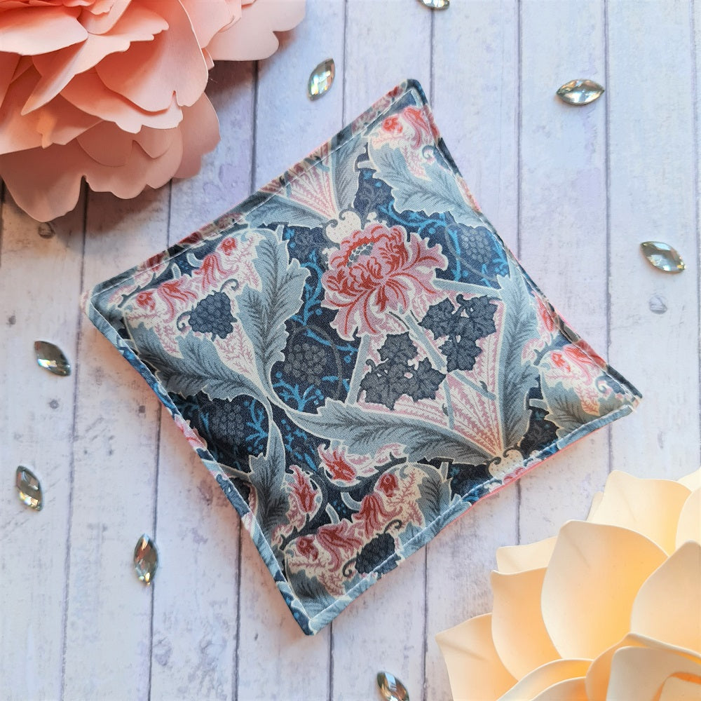 Vintage Liberty print lavender sachet/bag - pink and grey floral print