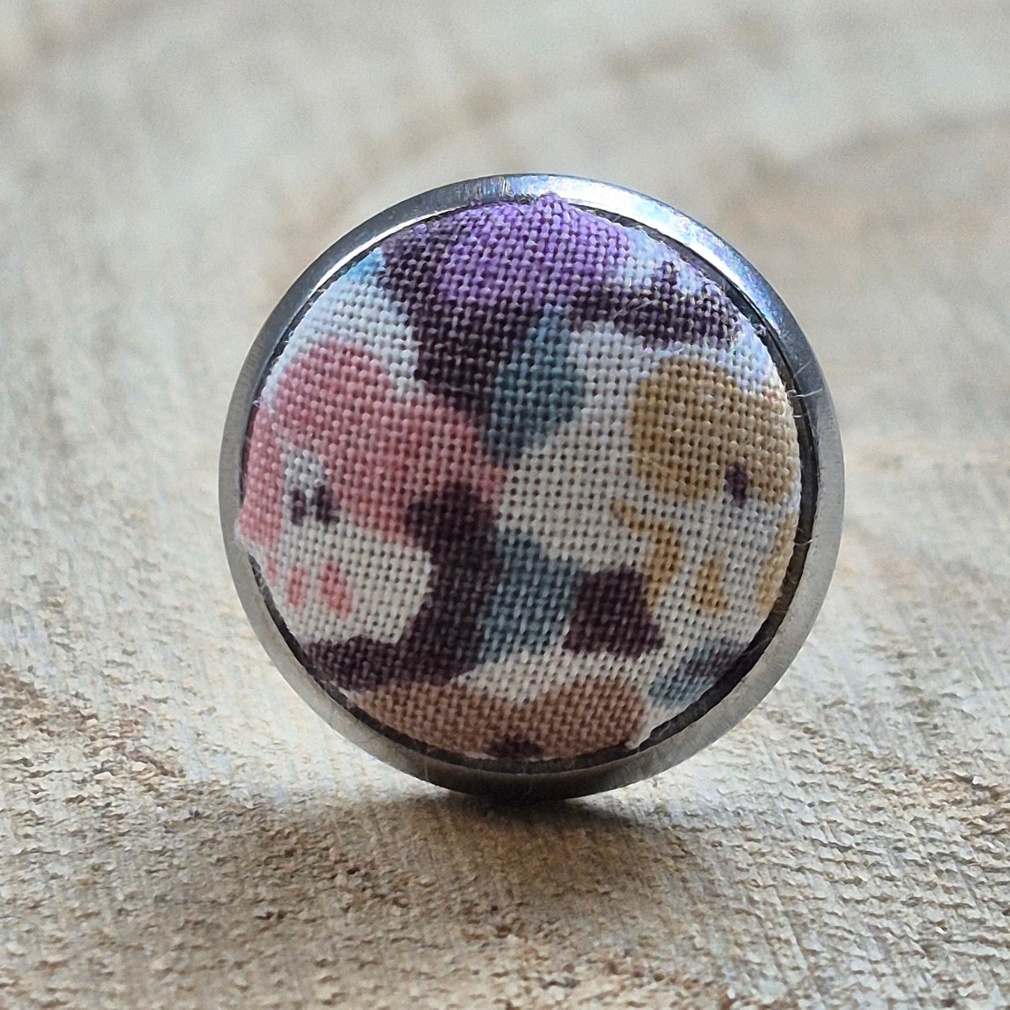 Vintage Liberty 10mm Stud Earrings - Pink Mint Ditsy Floral