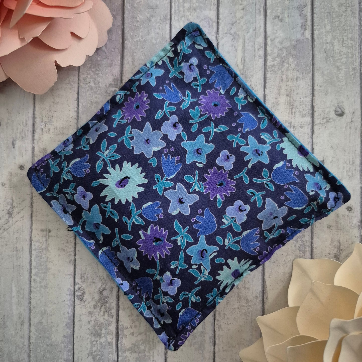Vintage Liberty Print Lavender Sachet - Blue Purple Blooms