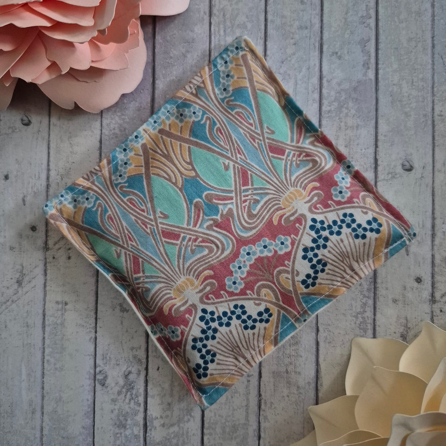 Vintage Liberty Print Lavender Sachet - Cream Art Deco