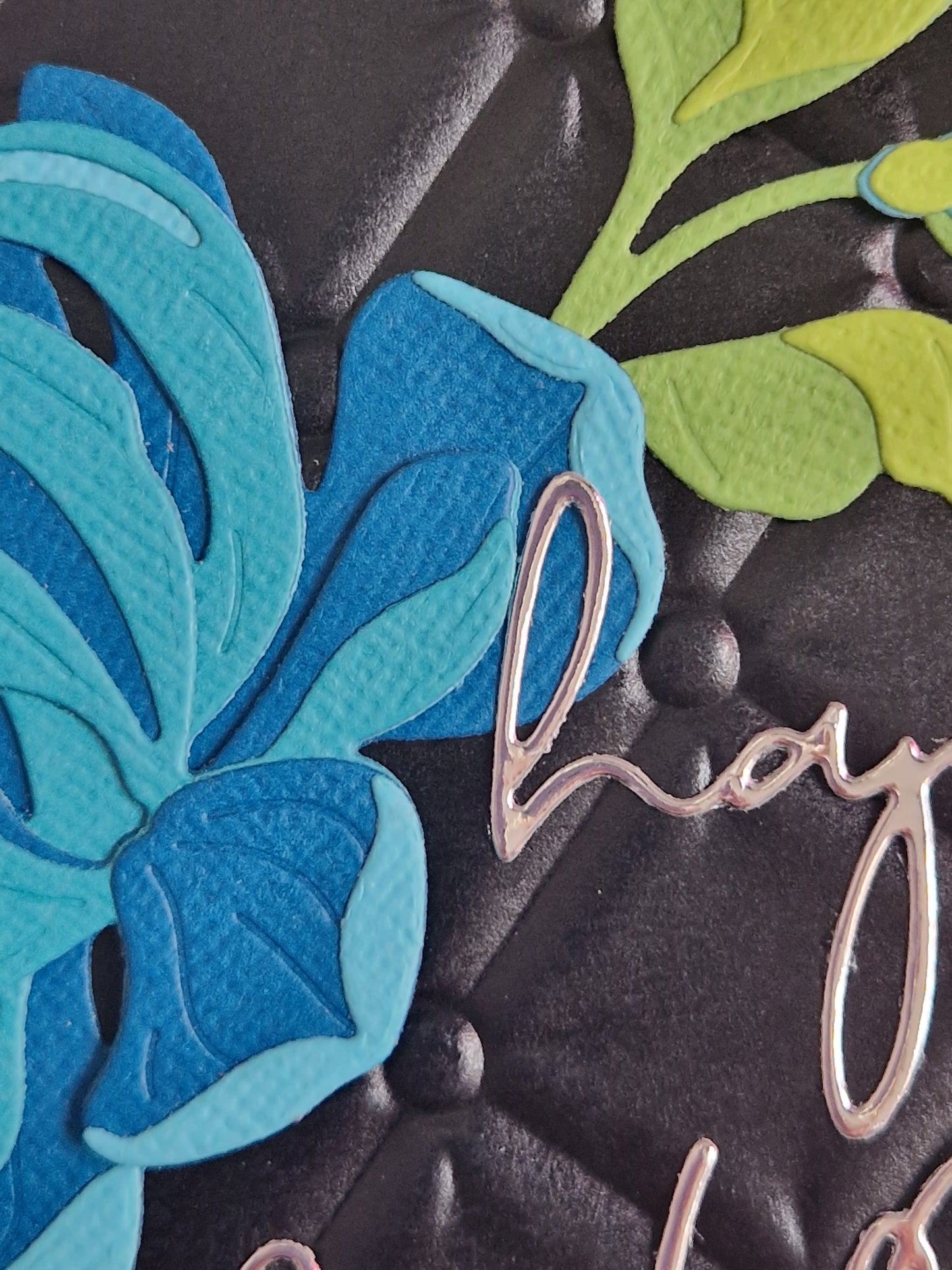 Peony Card - Happy Birthday in Turquoise