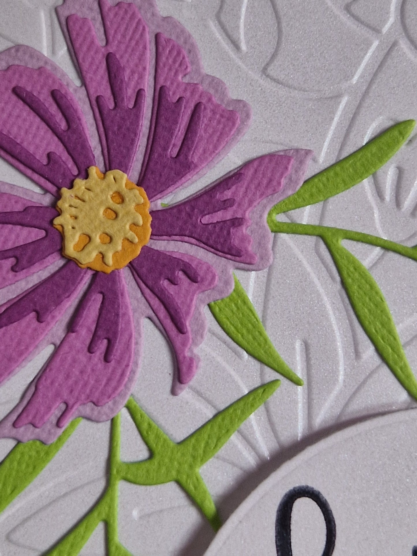 Cosmos Card - Happy Birthday in Lilac