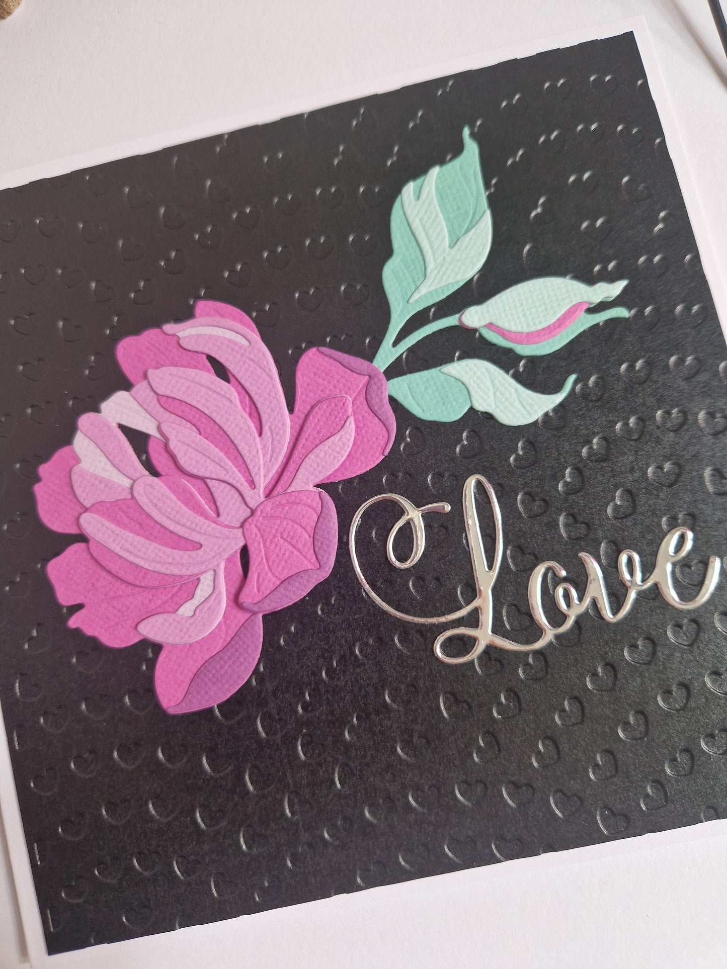 Peony Card - Love in Pink