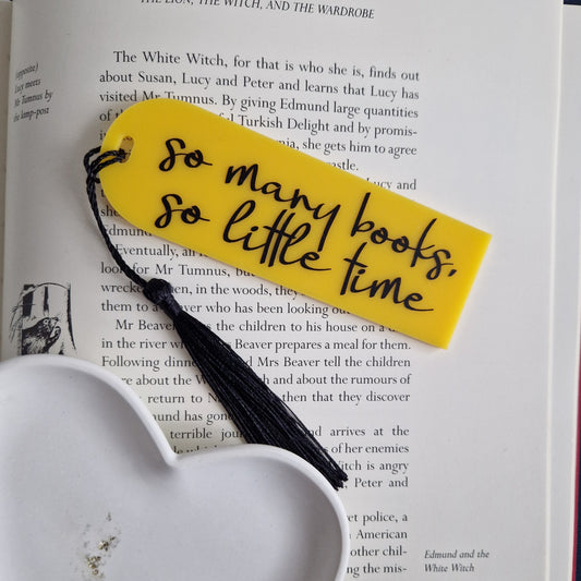 Quote Bookmark - so many books, so little time