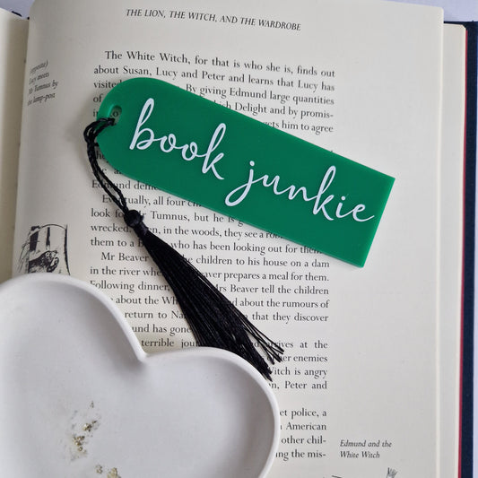 Quote Bookmark - book junkie