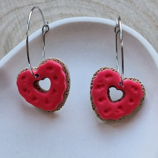 Clay Cookie Earrings - Mia