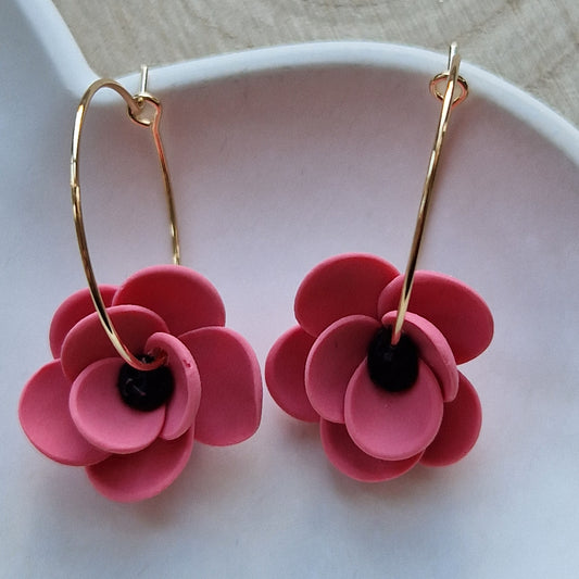 Clay Flower Earrings - Serafina