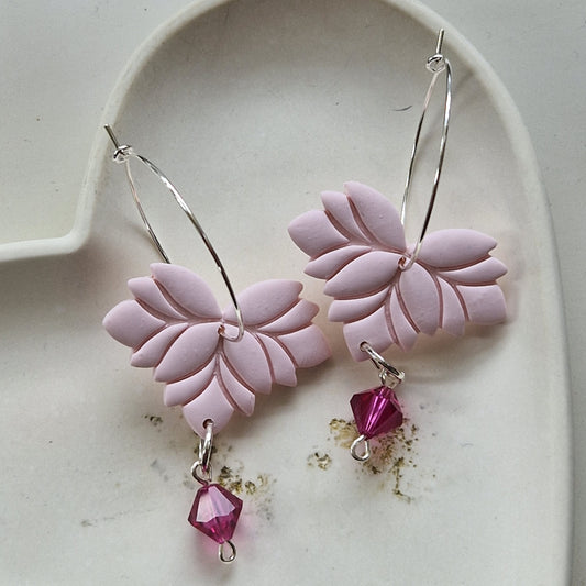 Clay Crystal Earrings - Antonia