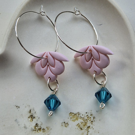 Clay Crystal Earrings - Emilia