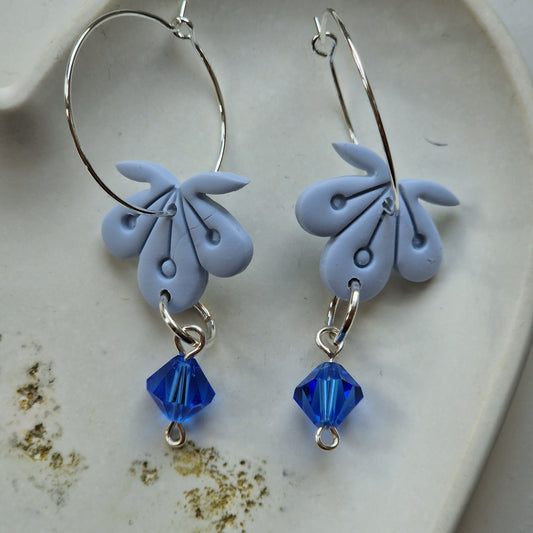 Clay Crystal Earrings - Elisa