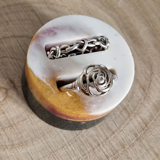 Resin Ring Holder - Cloudy