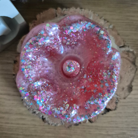 Resin Rose Ring Holder - Strawberry Shortcake