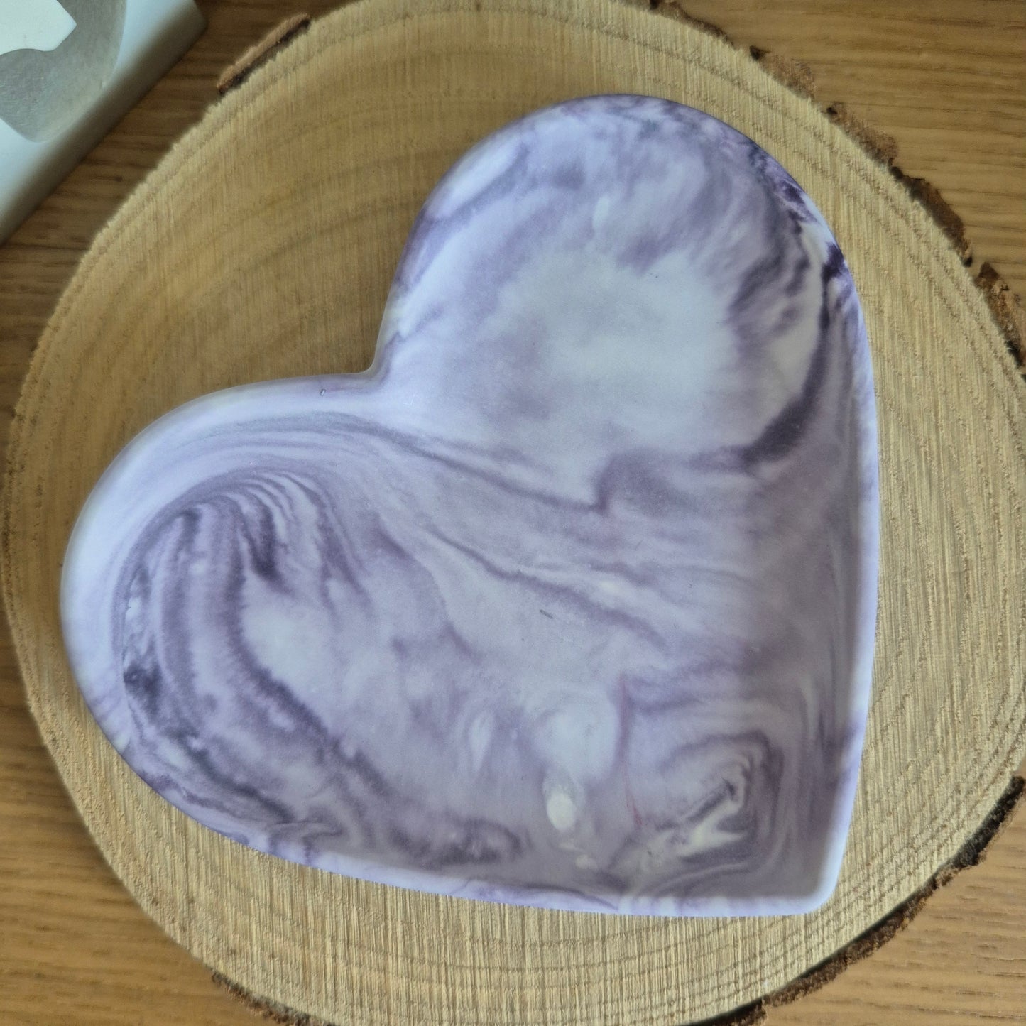 Eco Resin Heart Trinket Dish - Blackcurrant