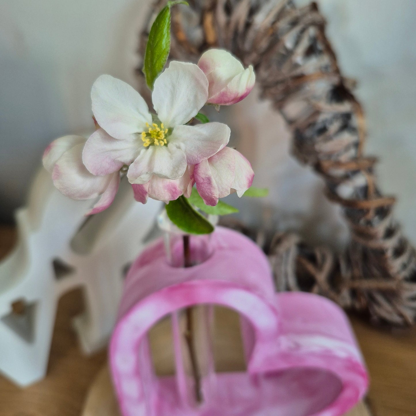 Eco Resin Heart Propagator - Ruby