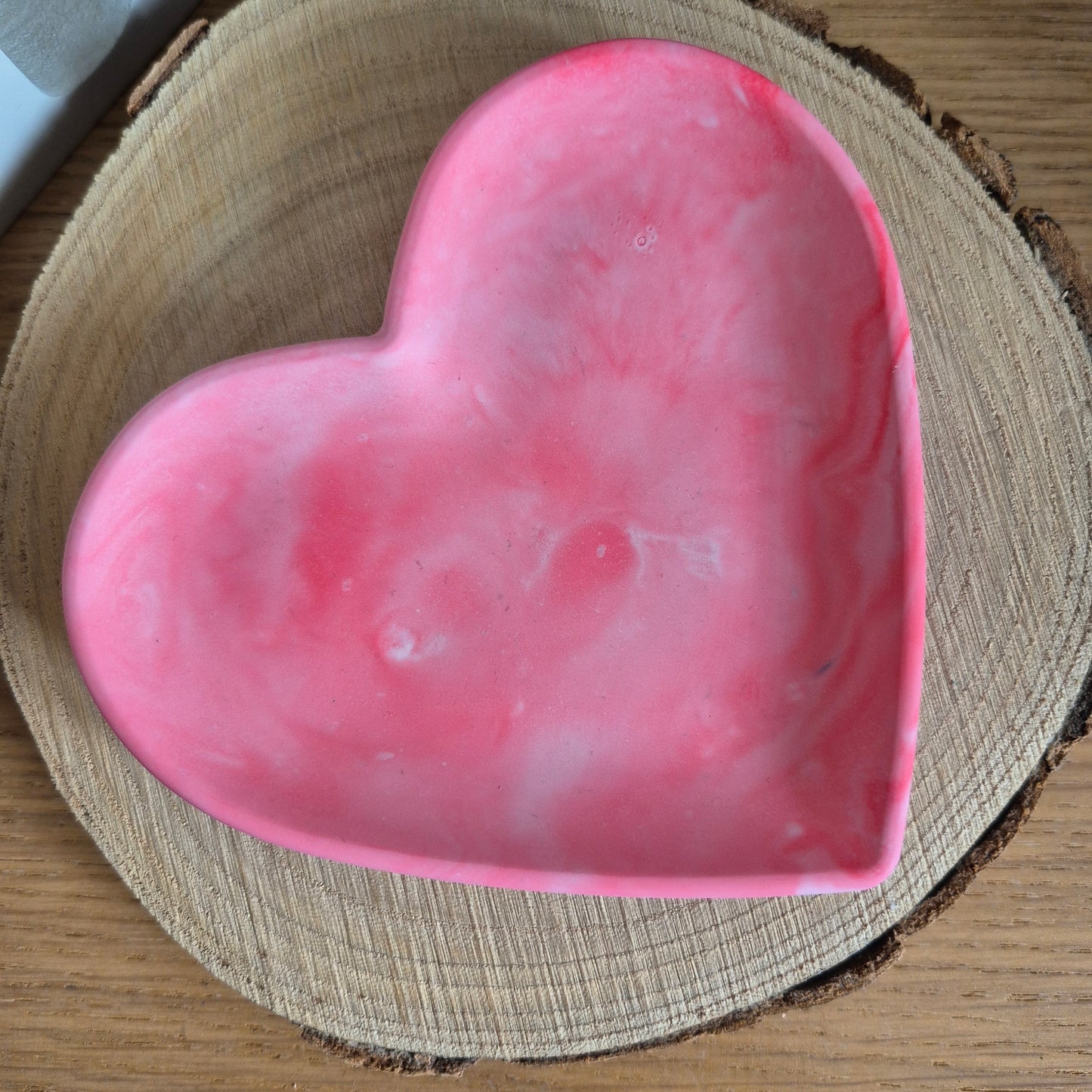 Eco Resin Heart Trinket Dish - Red
