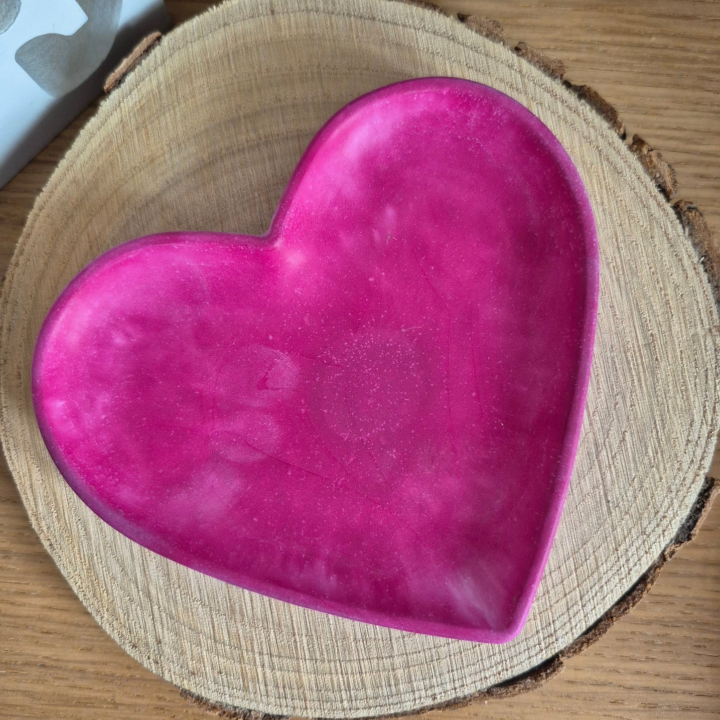 Eco Resin Heart Trinket Dish - Ruby