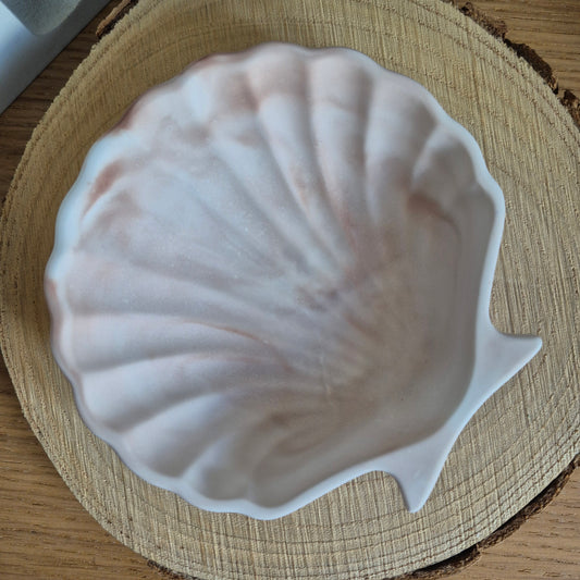 Eco Resin Shell Trinket Dish - Chocolate