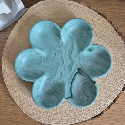 Eco Resin Small Bloom Trinket Dish - Forest