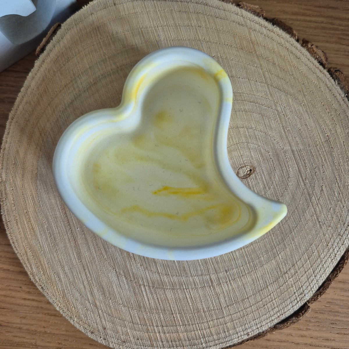 Eco Resin Twin Heart Port - Citrine