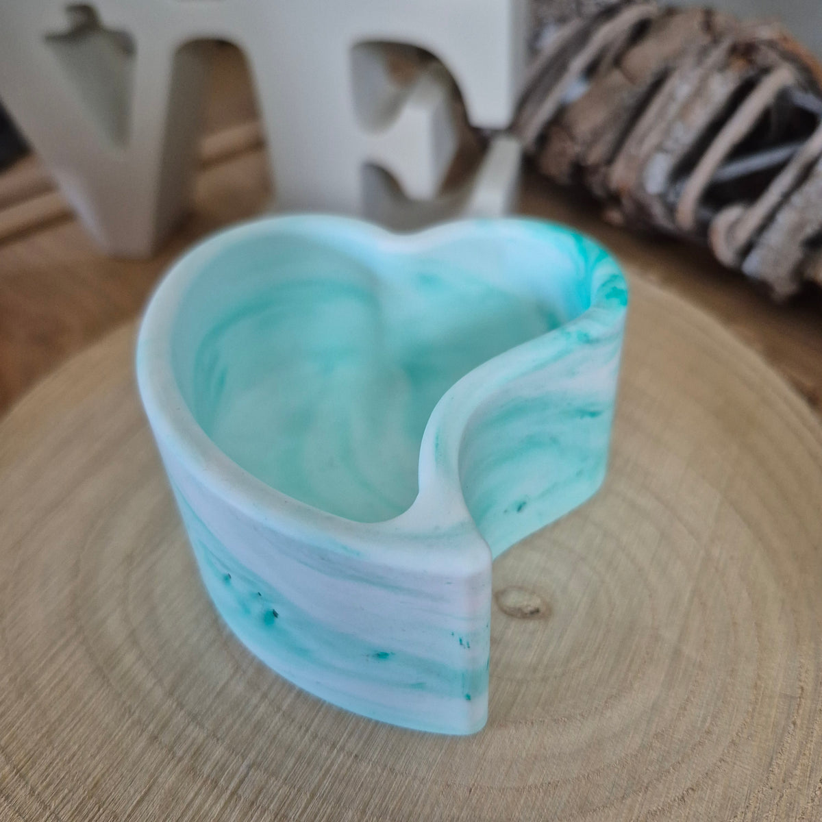Eco Resin Twin Heart Port - Envy Green