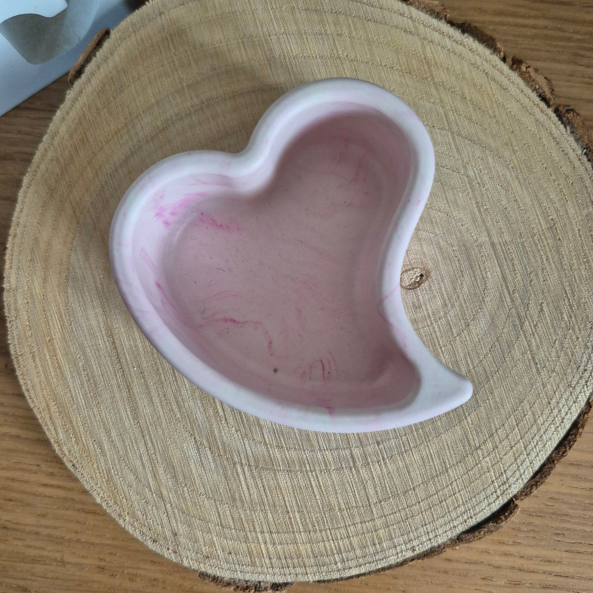 Eco Resin Twin Heart Port - Pale Pink