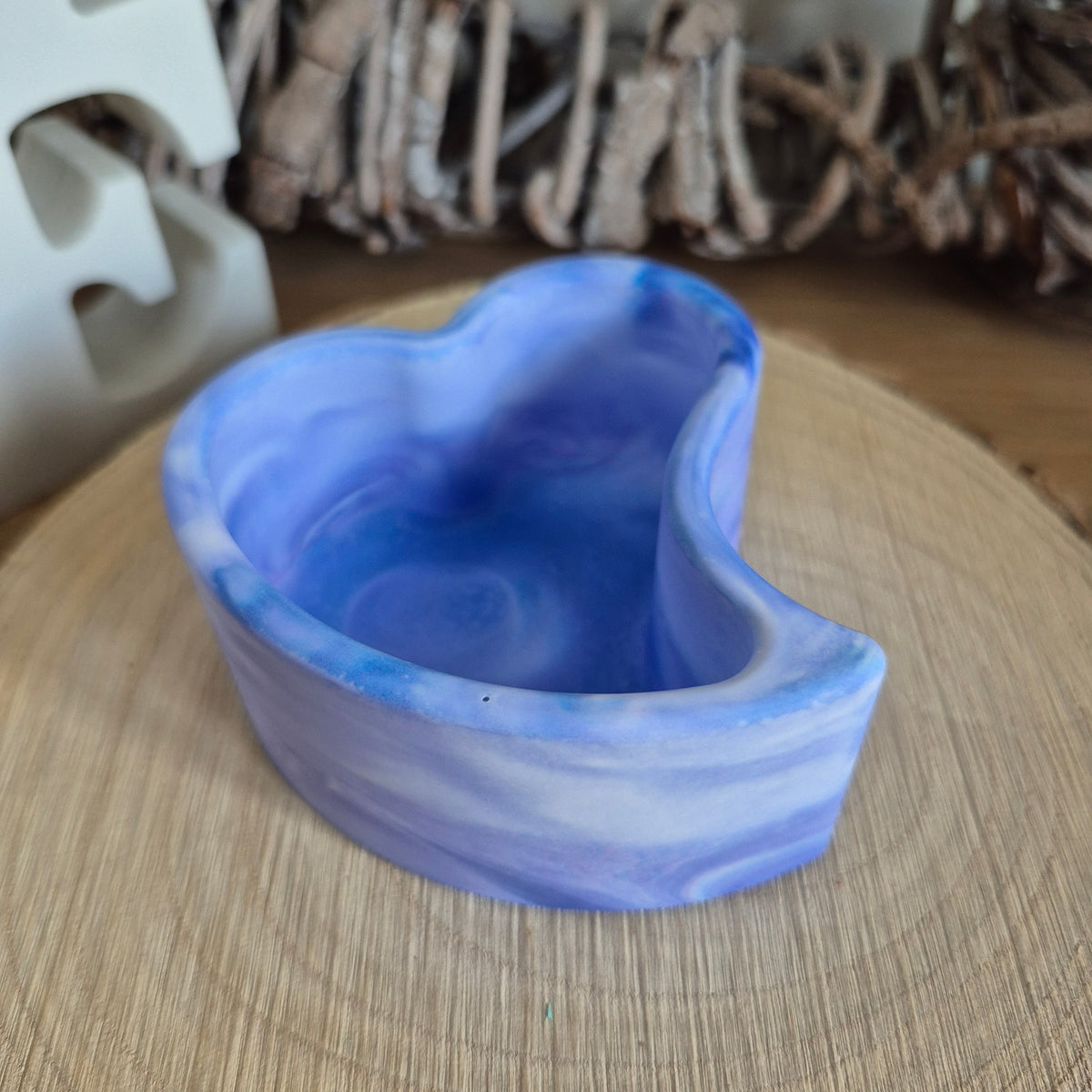 Eco Resin Twin Heart Port - Periwinkle