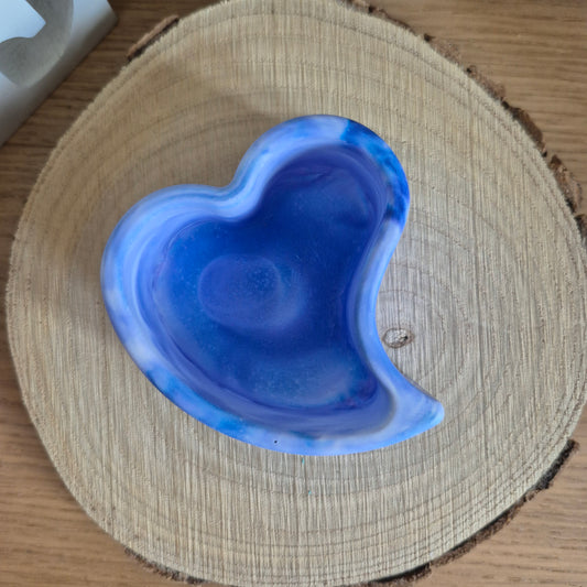 Eco Resin Twin Heart Port - Periwinkle
