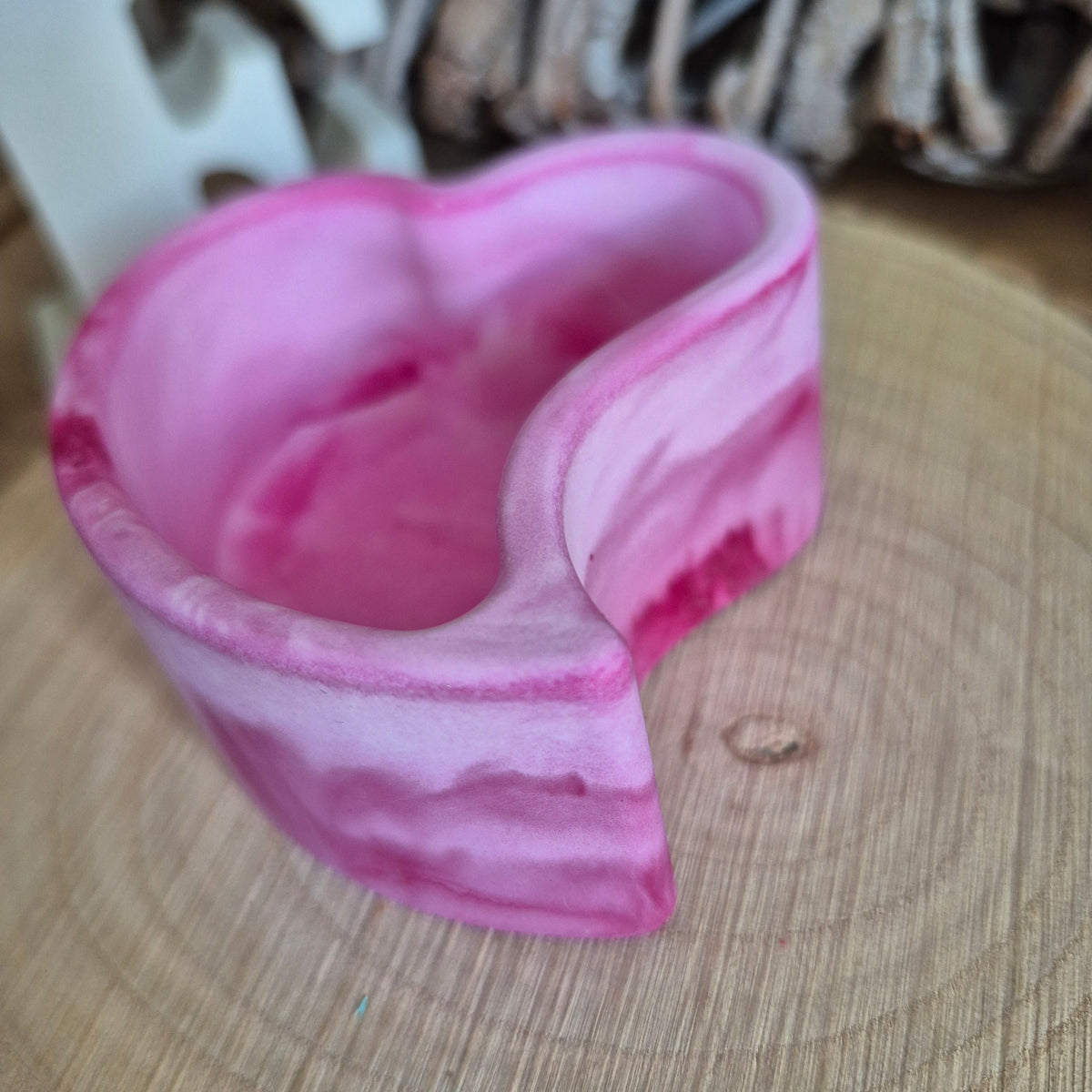 Eco Resin Twin Heart Port - Ruby