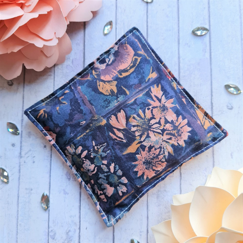 Vintage Liberty Print Lavender Sachet - Peach and Blue Floral