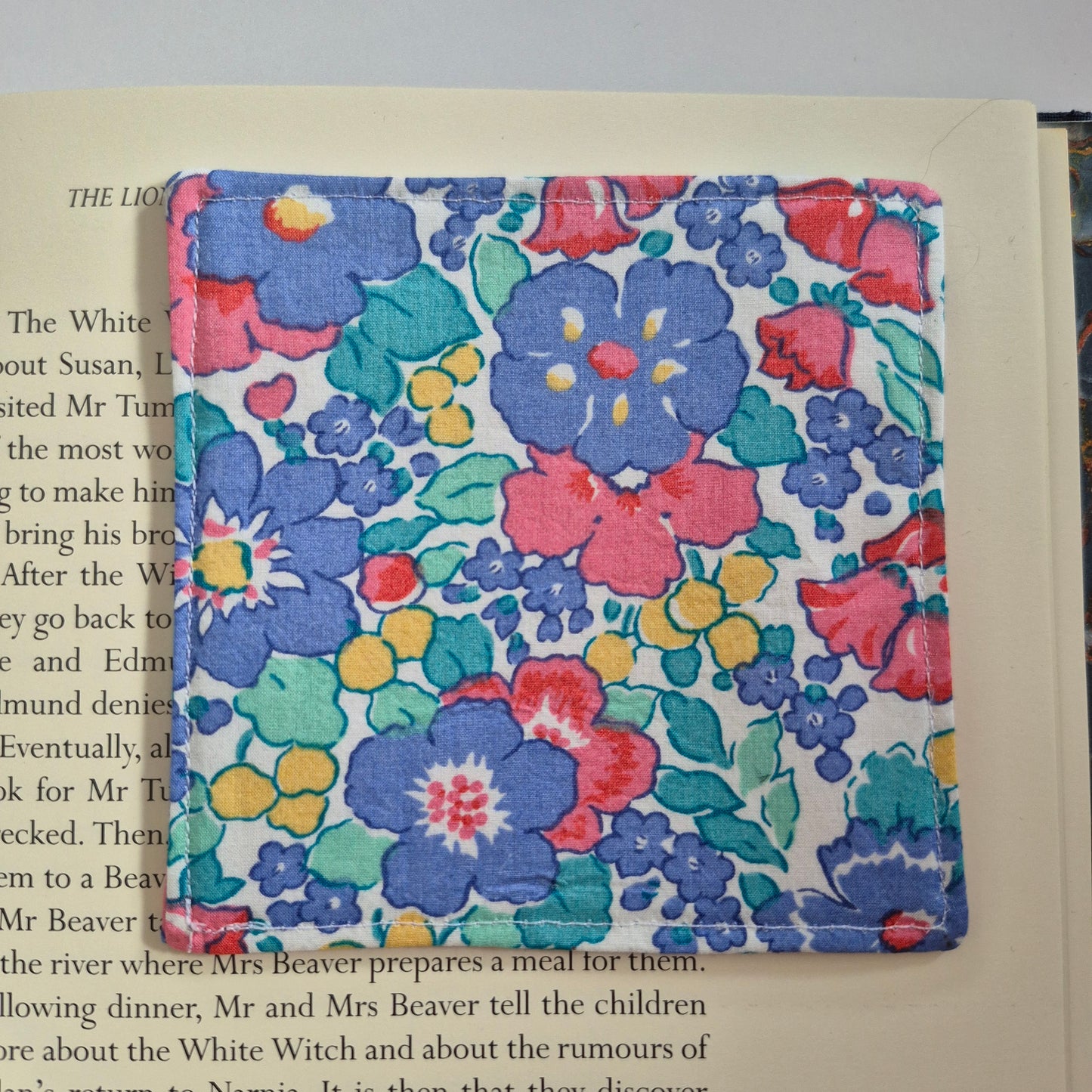 Vintage Liberty Print Corner Bookmark - Summer Blooms