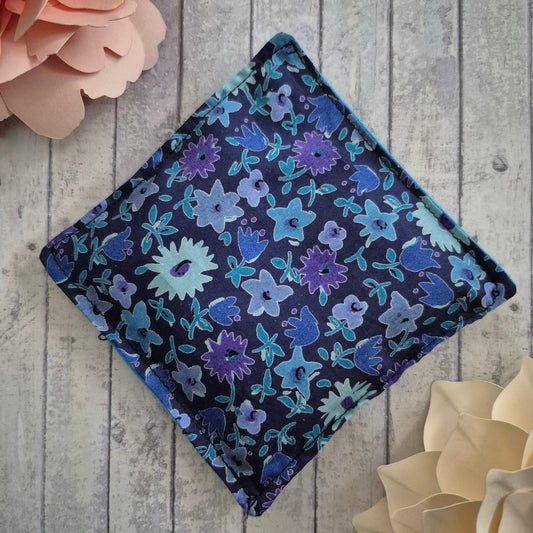 Vintage Liberty Print Lavender Sachet - Blue Purple Blooms