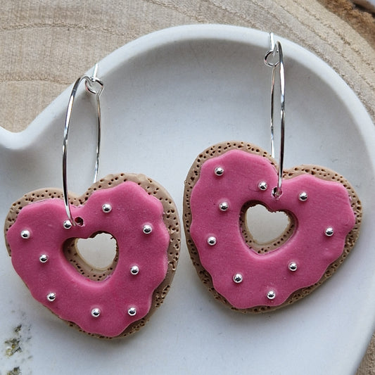 Clay Cookie Earrings - Aria