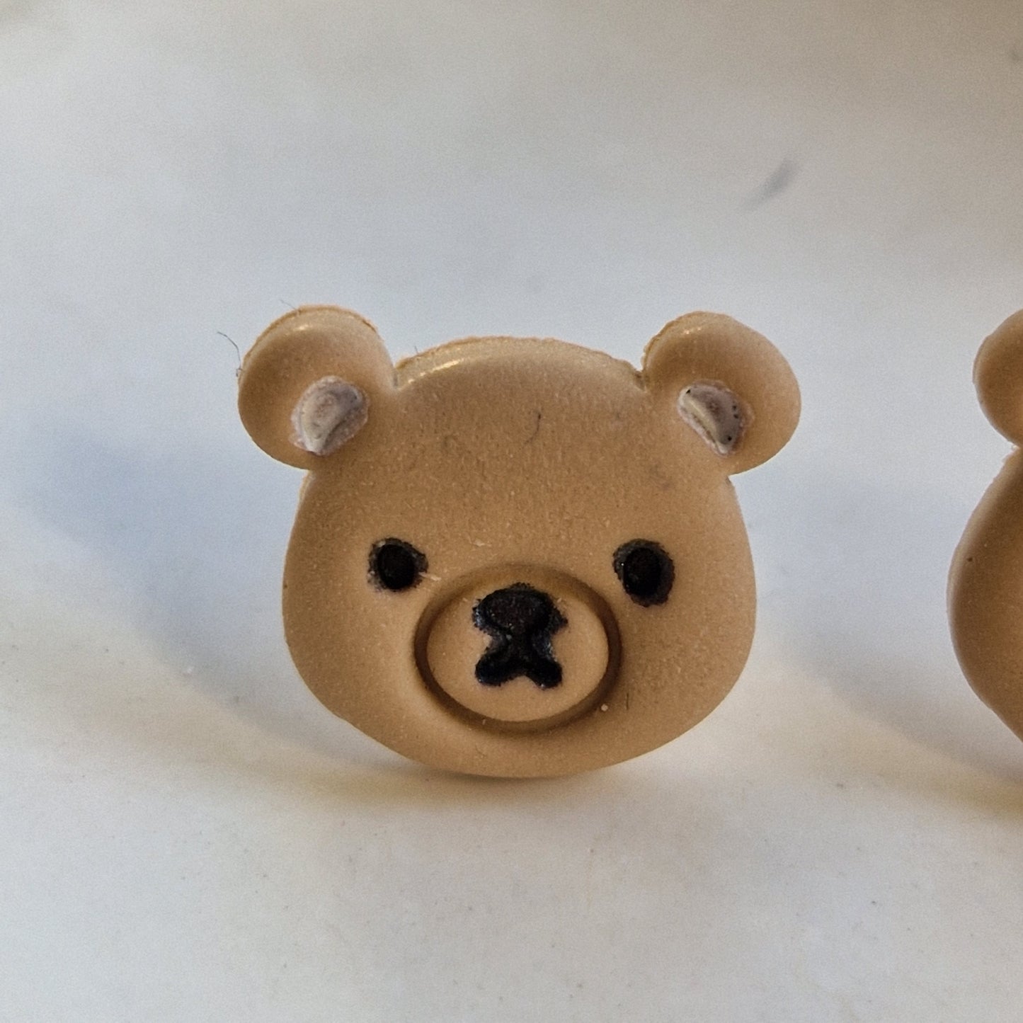 Clay Animal Stud Earrings - Bears